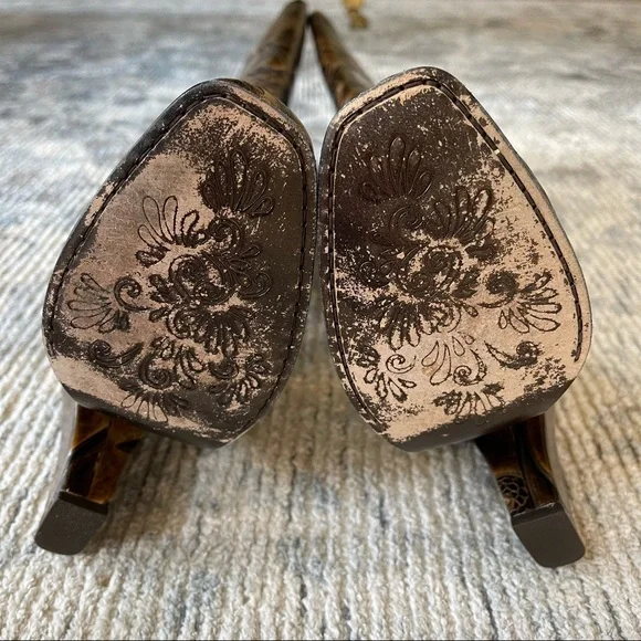 Bølo Venera Artisan Dark Brown Leather Boots Size US 6/ Euro 36.5 - Picture 11 of 16